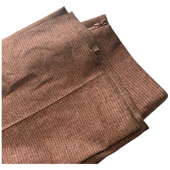 ETRO Dark Brown Micro Plaid Wool Blend Italian Pants Size 40/ US 4 - Picture 12 of 12